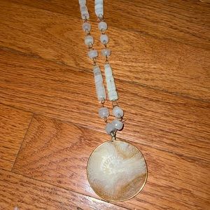 Bead and marble necklace. Hobo/boho.
